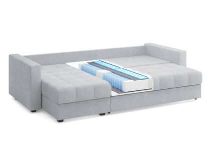 Диван Сонум Megapolis угловой Рогожка голубой Длина 260 см