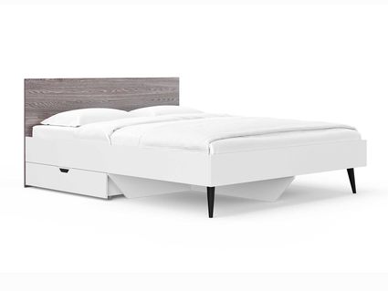 Кровать Сонум Ines Ясень анкор + белый 160х190