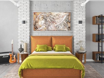 Кровать Nuvola Emilia Next 103 (с подъемным механизмом) 140х190