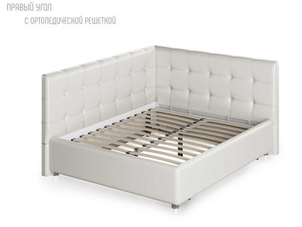 Кровать Nuvola Sabina угловая Velutto 14 140х200