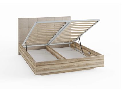 Кровать Сонум Vena Ясмунд + Рогожка Льняная (с подъемным механизмом) 200х200