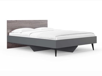 Кровать Сонум Ines Ясень анкор + серый 180х190