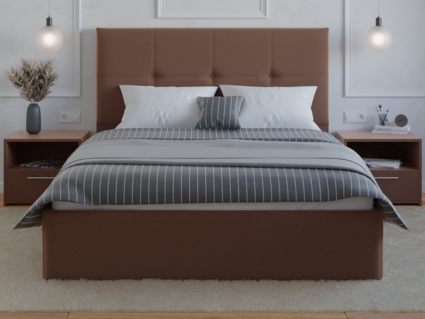 Кровать Lonax Алегра велюр Dolly-13 (с основанием) 180х195