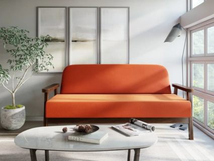 Диван Арско Флори Мини двухместный оранжевый