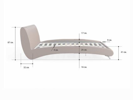 Кровать Сонум Verona Кашемир Бежевый 200х200