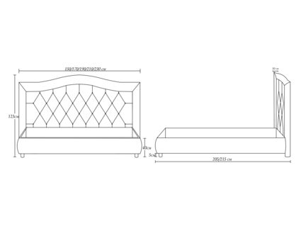 Кровать Димакс Эридан Нуар с подъемным механизмом
