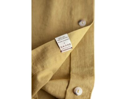 Комплект постельного белья Luxberry ЛЁН И ХЛОПОК горчичный 1,5-спальный