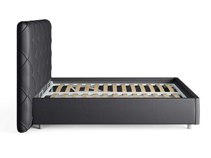 Кровать Сонум Manhattan Экокожа Коричневый (с основанием) 80х200