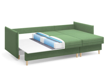Диван Сонум Rain угловой Лаунж Зеленый Длина 240 см