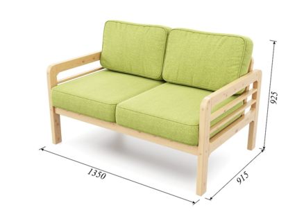 Диван Арско Бергер Мини двухместный салатовый