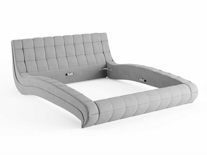 Кровать Сонум Milano Экокожа Белая