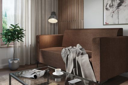 Диван Арско Ник двухместный коричневый