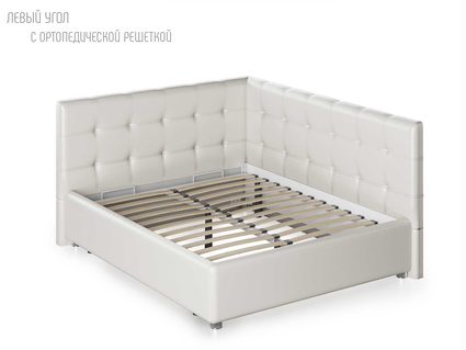 Кровать Nuvola Sabina угловая Velutto 22 120х200