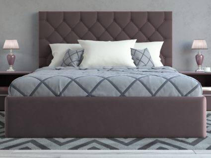 Кровать Lonax Элоиза велюр Dolly-17 (с основанием) 120х190