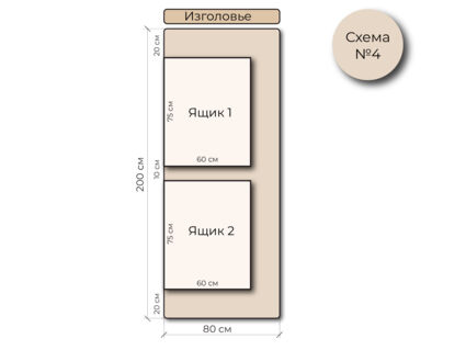 Кровать Mr.Mattress Site Box велюр Toffee 200х195