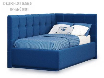 Кровать Nuvola Sabina угловая Velutto 26 (с подъемным механизмом) 140х200