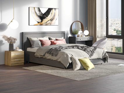 Кровать Сонум Bergamo Кашемир Бежевый (с подъемным механизмом)