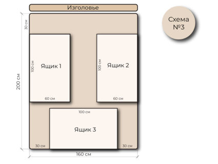 Кровать Mr.Mattress Site Box экокожа Brown 140х195
