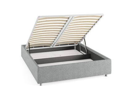 Кровать Сонум Scandinavia Рогожка Деним (с подъемным механизмом) 200х200