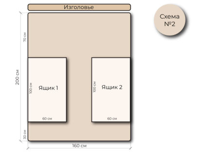 Кровать Mr.Mattress Site Box экокожа White 140х195