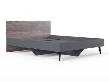 Кровать Сонум Ines Ясень анкор + серый 180х190