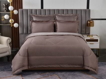 Комплект постельного белья Софи де Марко Энрике (кофе) с одеялом Семейный