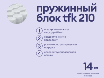 Матрас Базилик Бэби Мун 80х200