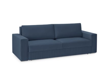 Диван Фиеста Мебель Тусон Лайт велюр Vivaldi 14 синий Длина 232 см