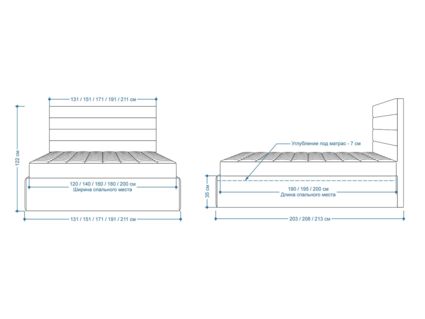Кровать Lonax Кармела велюр Dolly-13 (с основанием) 140х200
