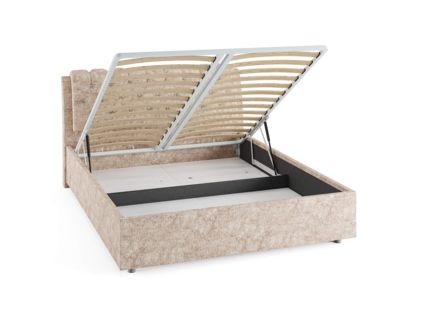 Кровать Сонум Olivia Рогожка Мокко (с подъемным механизмом) 160х200