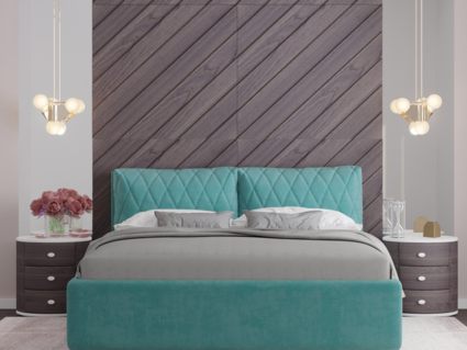 Кровать Nuvola Celeste Next 014 (с подъемным механизмом) 140х190