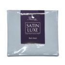 Простыня Primavelle на резинке Satin Luxe (дымчато-синяя) 140х200