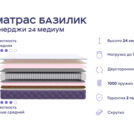 Кровать Димакс Левита с п/м + матрас Базилик Энерджи 24 медиум 140х200
