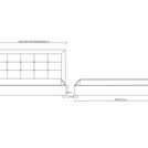 Кровать Димакс Норма + Сапфир с подъемным механизмом 120х190
